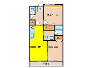 カンタベリーコートの物件間取画像